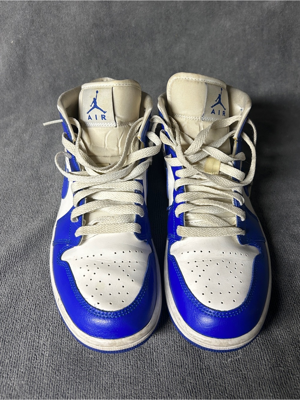 Air Jordan 1 Mid Kentucky Blue Hyper Royal BQ6472-104 Women’s 9